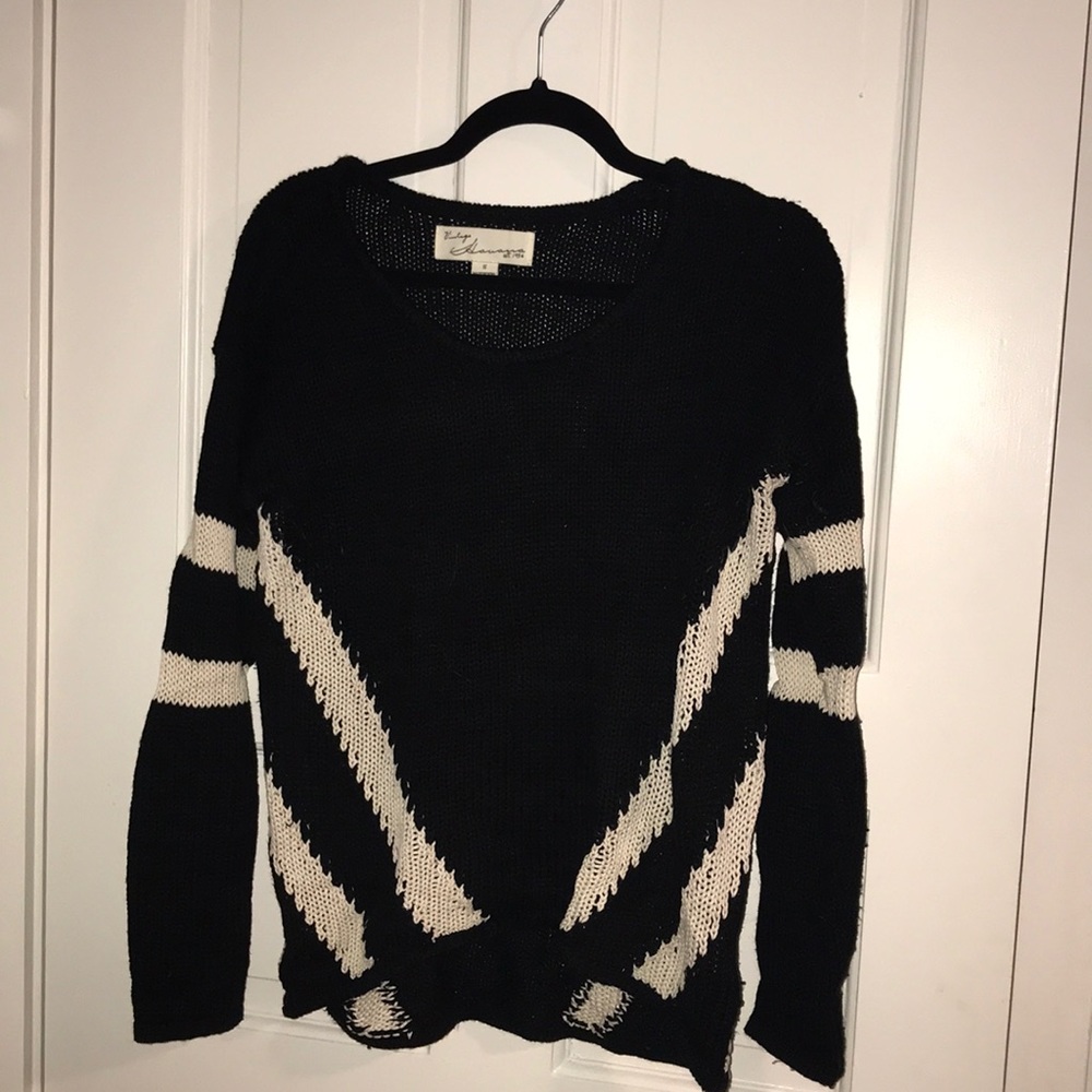 black sweater